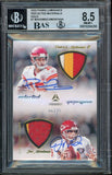 2022 Panini Luminance Gold /25 Patrick Mahomes/Joe Montana Patch Auto BGS 8.5