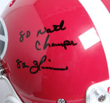 Herschel Walker Signed Georgia Bulldogs F/S Proline Helmet w/ 4 Stats- Beckett