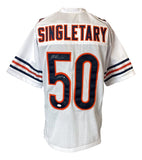 Mike Singletary Chicago Signed White Football Jersey HOF 98 Inscribed JSA