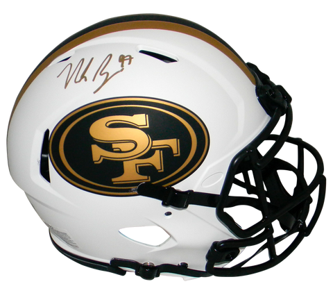 NICK BOSA AUTOGRAPHED SAN FRANCISCO 49ERS AUTHENTIC LUNAR HELMET BECKETT