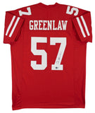 Dre Greenlaw Authentic Signed Red Pro Style Jersey BAS Witnessed 2