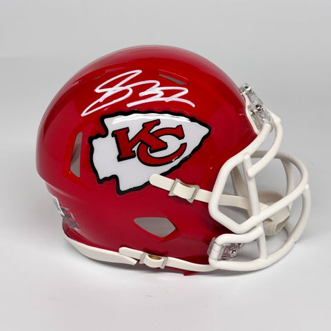 Skyy Moore Autographed Signed Kansas City Chiefs Mini Helmet Beckett