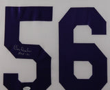 CHRIS DOLEMAN (Vikings white TOWER) Signed Autographed Framed Jersey JSA