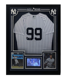 Aaron Judge Autographed Yankees Authentic Framed Jersey w/ Monitor Fanatics