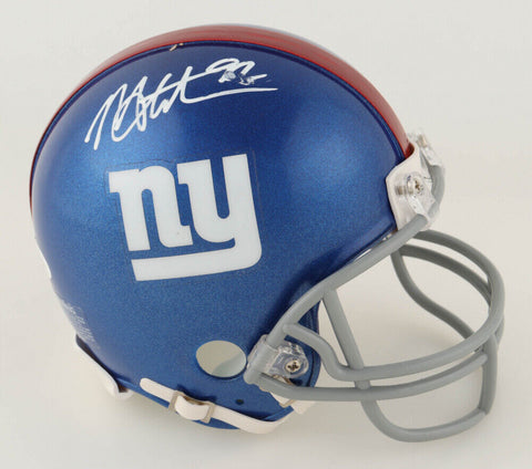 Michael Strahan Signed New York Giants Mini Helmet (JSA) Super Bowl XLII Champ