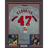 FRAMED Autographed/Signed HOWIE KENDRICK 33x42 Washington Grey Jersey JSA COA