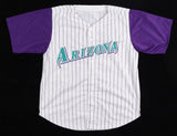 Luis Gonzalez Signed Arizona Diamondback Jersey (JSA COA)Game Winning Hit Game 7