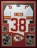 FRAMED KANSAS CITY CHIEFS L'JARIUS SNEED AUTOGRAPHED SIGNED JERSEY JSA COA