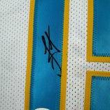 Autographed/Signed Nikola Jokic Denver White Retro Basketball Jersey JSA COA