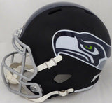 RUSSELL WILSON AUTOGRAPHED SEAHAWKS MATTE BLACK FULL SIZE HELMET RW 145782