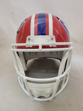 JOSH ALLEN SIGNED BUFFALO BILLS F/S THROWBACK SPEED REPLICA HELMET BECKETT QR