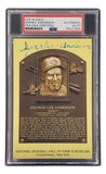 Sparky Anderson Signed 4x6 Cincinnati Reds HOF Plaque Card PSA/DNA 85027855