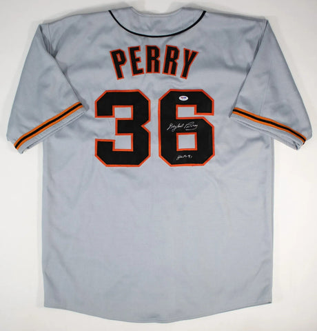 Gaylord Perry Signed San Francisco Giants Jersey (PSA/DNA) 1991 HOF Inductee