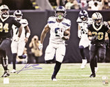 KENNETH WALKER III AUTOGRAPHED 16X20 PHOTO SEAHAWKS BECKETT WITNESS 220405