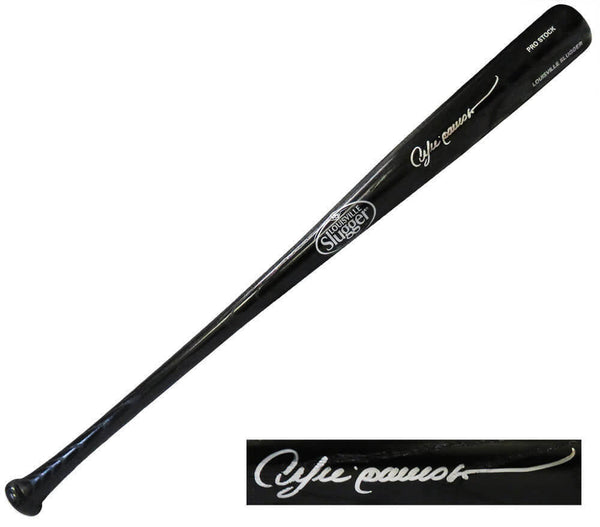 Andre Dawson CUBS Signed Louisville Slugger Black Baseball Bat - SCHWARTZ COA