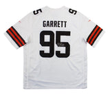 Myles Garrett Signed Cleveland Browns Nike Game White NFL Jersey