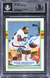 Browns Ozzie Newsome Authentic Signed 1989 Topps #151 Card BAS Slabbed