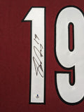 FRAMED PHOENIX COYOTES SHANE DOAN AUTOGRAPHED SIGNED JERSEY BECKETT COA