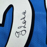 Framed Autographed/Signed Gianfranco Zola 35x39 Chelsea FC Blue Jersey BAS COA