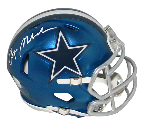 ROGER STAUBACH AUTOGRAPHED SIGNED DALLAS COWBOYS SPEED BLAZE MINI HELMET JSA