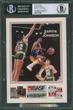 Lakers Magic Johnson Authentic Signed Promo 5x7 Photo Auto Graded 10 BAS Slabbed