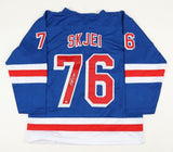 Brady Skjei Signed New York Rangers Jersey (OKAuthentics) Ex Univ of Minnesota