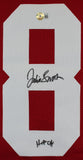 Jackie Smith "HOF 94" Authentic Signed Red Pro Style Jersey BAS Witnessed