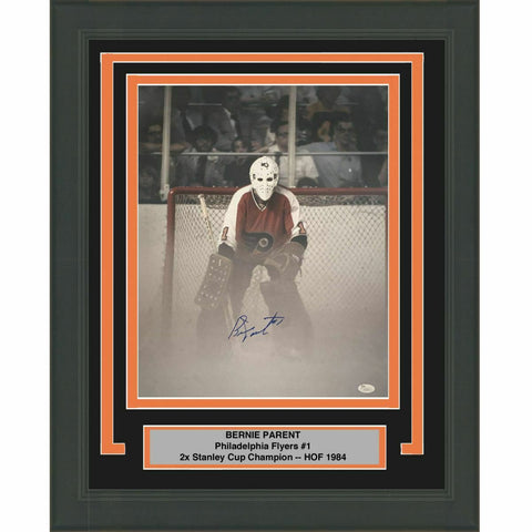 FRAMED Autographed/Signed BERNIE PARENT Philadelphia Flyers 16x20 Photo JSA COA