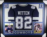 JASON WITTEN (Cowboys blue SKYLINE) Signed Autographed Framed Jersey Beckett