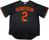 Gunnar Henderson Baltimore Orioles Signed Authentic Black Nike Jersey BAS