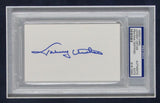 Johnny Unitas Signed Baltimore Colts 18x32 Framed Cut Display (PSA) Died 2002 QB