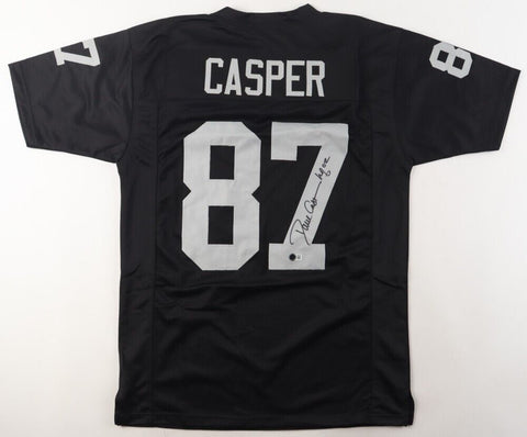 Dave Casper Signed Oakland Raiders Jersey Inscribed HOF 02 (Beckett) 5xPro Bowl