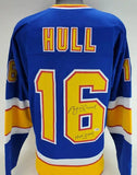 Brett Hull Signed St Louis Blues Captains Jersey (PSA COA) NHL Hall of Fame 2009