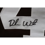 Deshaun Watson Autographed/Signed Brown Pro Style Jersey Beckett 45972