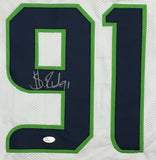 Sheldon Richardson Signed White Seahawks Jersey (JSA COA) Pro Bowl Defensive End