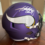 ADRIAN PETERSON AUTOGRAPHED SIGNED MINNESOTA VIKINGS FS REPLICA HELMET BECKETT