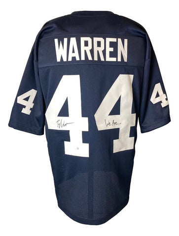 Tyler Warren Penn State Signed Blue Football Jersey We Are Inscribed JSA