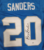 BARRY SANDERS SIGNED DETROIT LIONS MITCHELL & NESS AUTHENTIC JERSEY SCHWARTZ COA