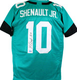 Laviska Shenault Jr Autographed Teal Pro Style Jersey - Beckett W Hologram