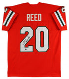 Ed Reed Signed Miami Hurricane Jersey (Beckett) Baltimore Ravens 9xPro Bowl D.B.