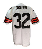 Jim Brown HOF Signed Custom Football Jersey Cleveland Browns PSA/DNA 192362