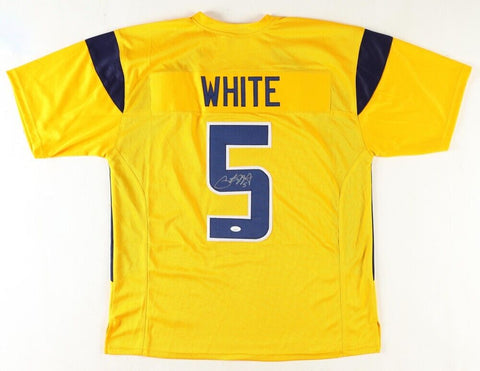 Pat White Signed West Virginia Mountaineers Jersey (JSA COA) Miami Dolphins QB