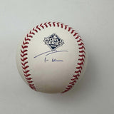 Autographed/Signed Trea Turner 2019 World Series Rawlings Baseball Beckett COA