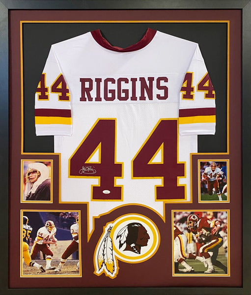 John Riggins Autographed Signed Framed Washington Football Commanders Jersey JSA