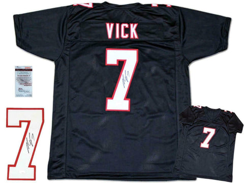 Michael Vick Autographed SIGNED Jersey - Black - JSA Witnessed