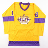 Marcel Dionne Signed Los Angeles Kings Stat Jersey Inscribed "HOF 92" (PSA)