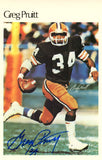 Greg Pruitt Autographed Cleveland Browns Mini Poster 38/50 BAS 46176