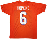 CLEMSON TIGERS DEANDRE HOPKINS AUTOGRAPHED ORANGE JERSEY BECKETT WITNESS 209358