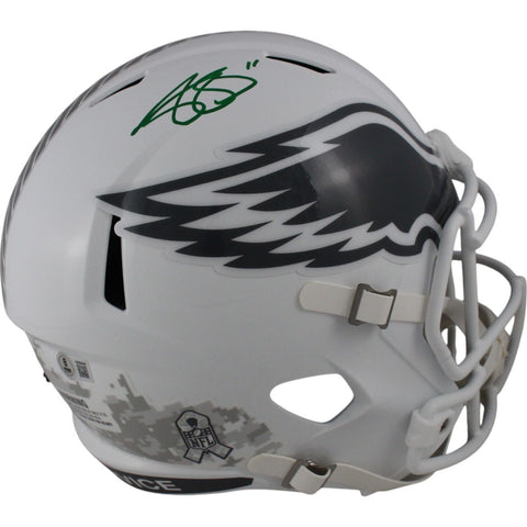 AJ Brown Autographed/Signed Philadelphia Eagles F/S 24 STS Helmet Beckett 49041