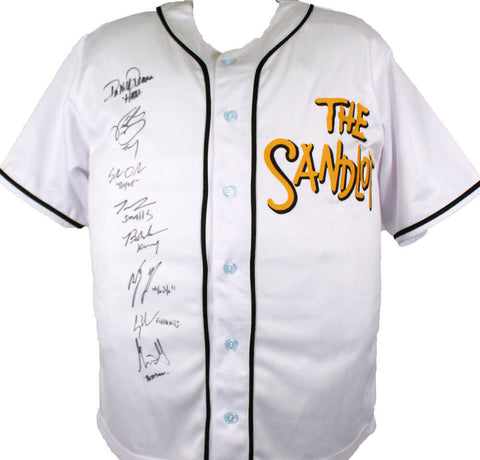 The Sandlot Autographed Jersey w/8 Actors-Beckett W Hologram *Black